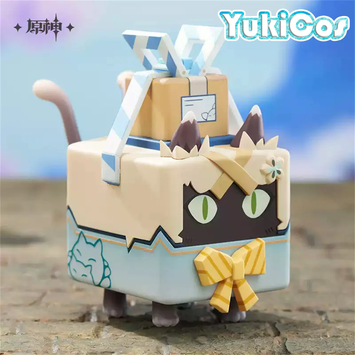 Official Original Genshin Impact Kirara Neko Cat Box Courier PVC Toy Anime Figure Figurines Accessories Model for Kid Gifts YW