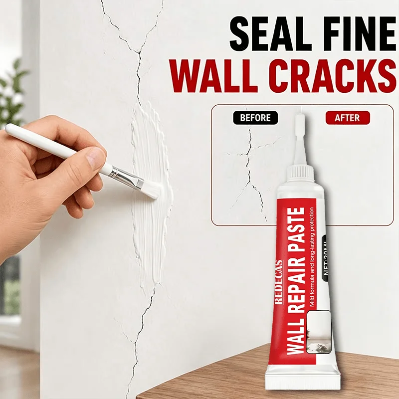 Pro White Wall Repair Paste 2026 New, Fix Cracks Peeling & Holes, Restore Smooth Surface, Strong Anti-Crack, Black & Light Walls