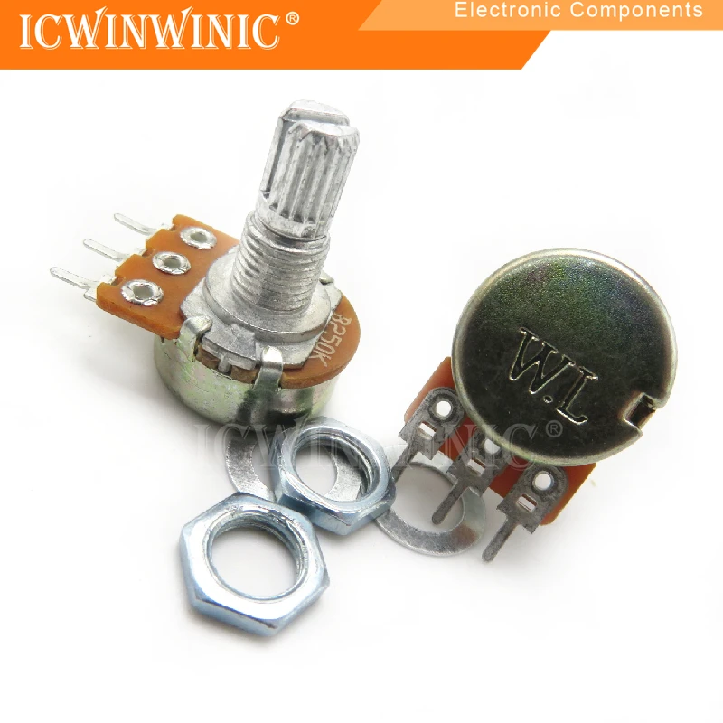 5piece 3 feet|WH148 B250K single potentiometer 15MM