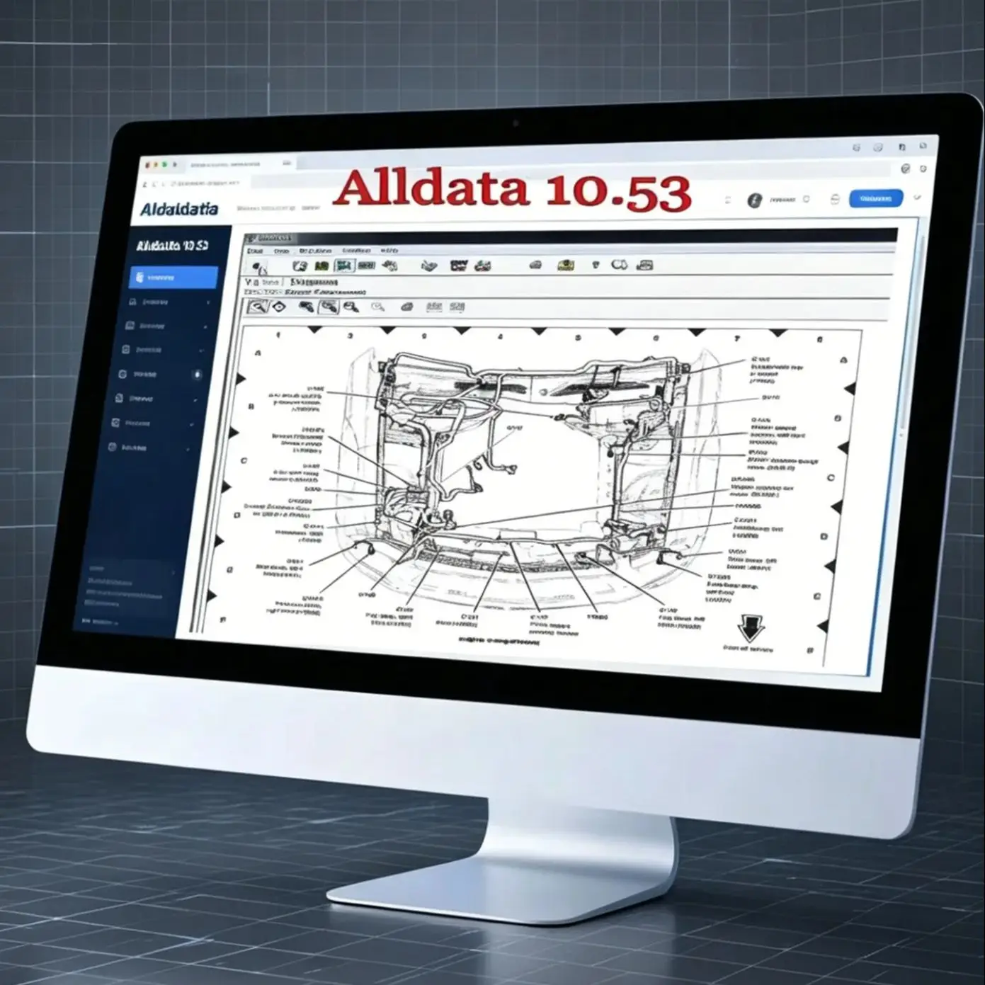 Alldata 10.53 Auto Repair Software Latest Comprehensive Car Data System with Wiring Diagrams for Diagnostic Excellence