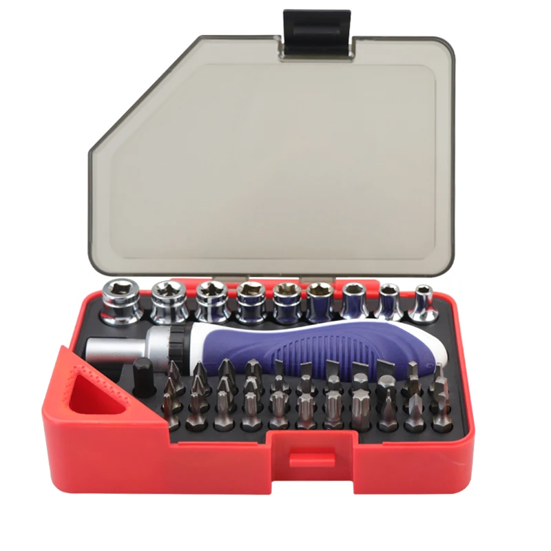 44pcs in 1 Multi functional screwdriver Precision Different Type Multifunction Household Repair Tools Kit Wrench Bits