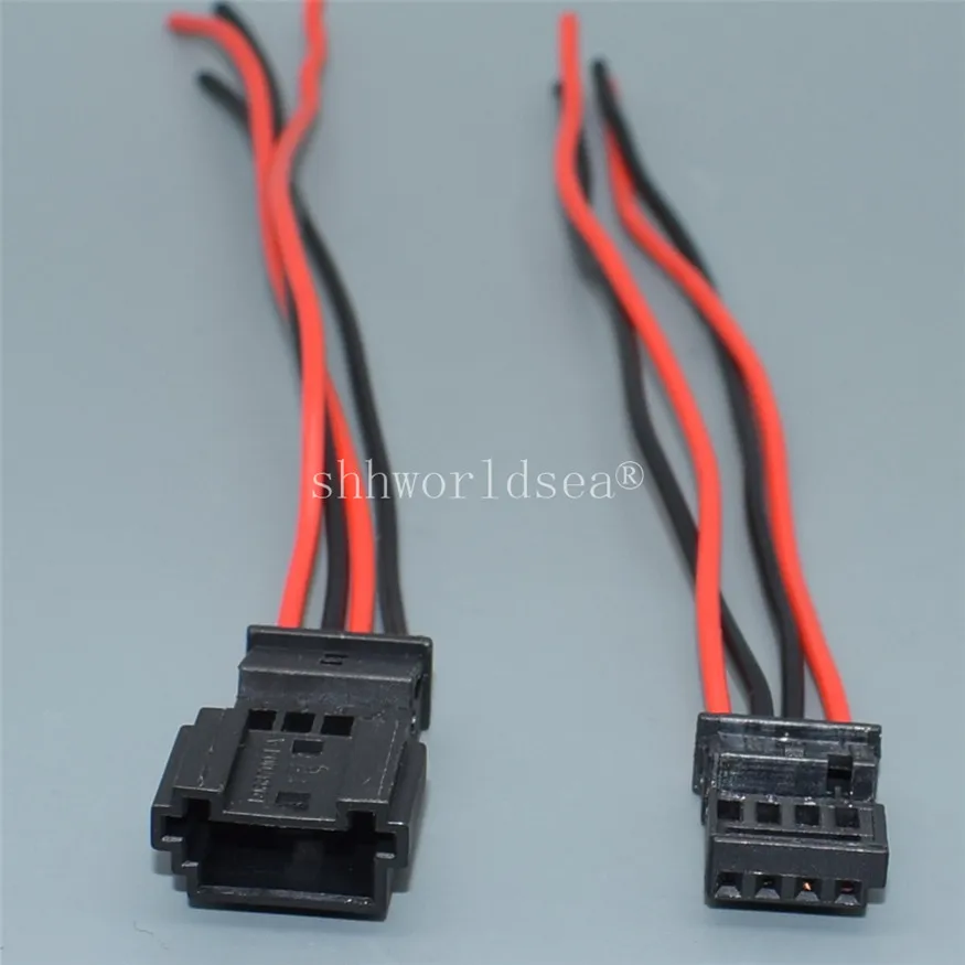 1Set 4 Pin 968813-1 0-1452576-1 Car Atmosphere Lamp Plug Socket Automotive Connector For Car Recorder For VW For BMW