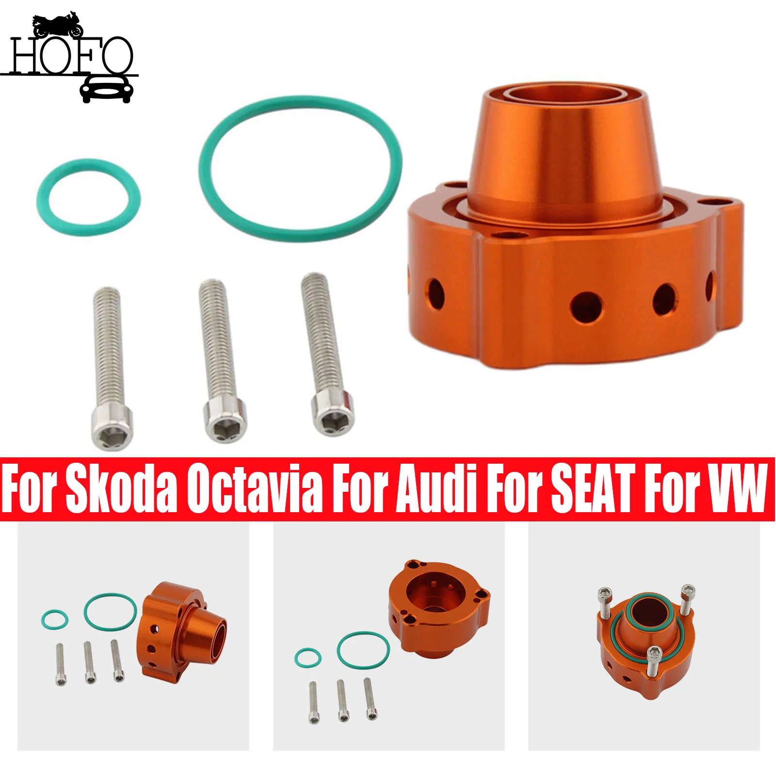 

r Turbo Blow Off Valve BOV Dump Adapter Spacer Kit for VAG FSiT TFSi Engine For the 1.4 / 1.8 / 2.0 for TSI/TFSI Turbo engines