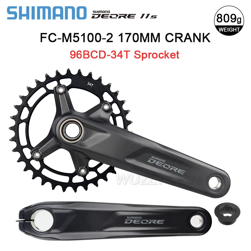 オリジナルシマノ DEORE FC M5100 クランクセット 1x11 スピード MTB