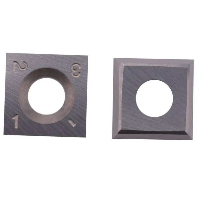 ABZC-200Pcs Wood Turning Carbide Insert Blades Milling 30 Degree Lathe Chisel Replacement Blade 14X14x2mm