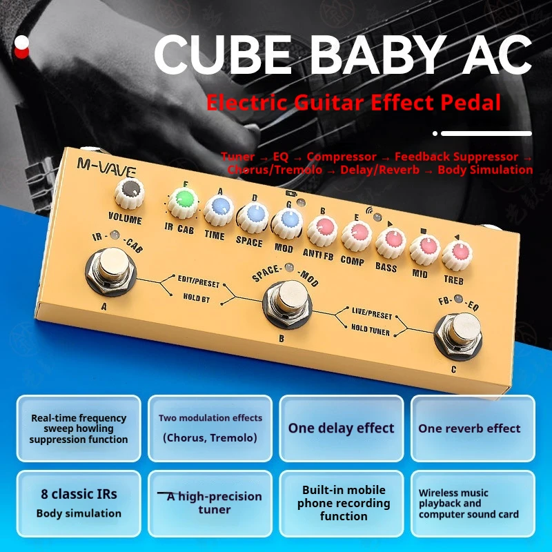M VAVE Cube Baby Multi Effects - Audio Interface Usb ulasan dan harga