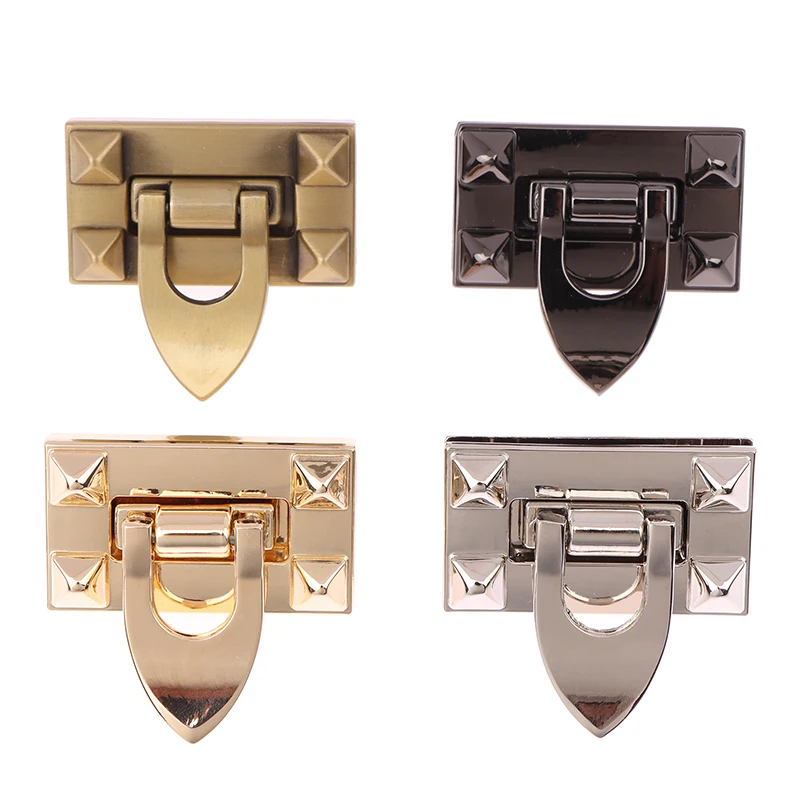 1Pcs 4CM Metal Turn Twist Lock Buckles For DIY Women Handbag Bag Purse Hardware Closure Clasp Bags Parts Accessories