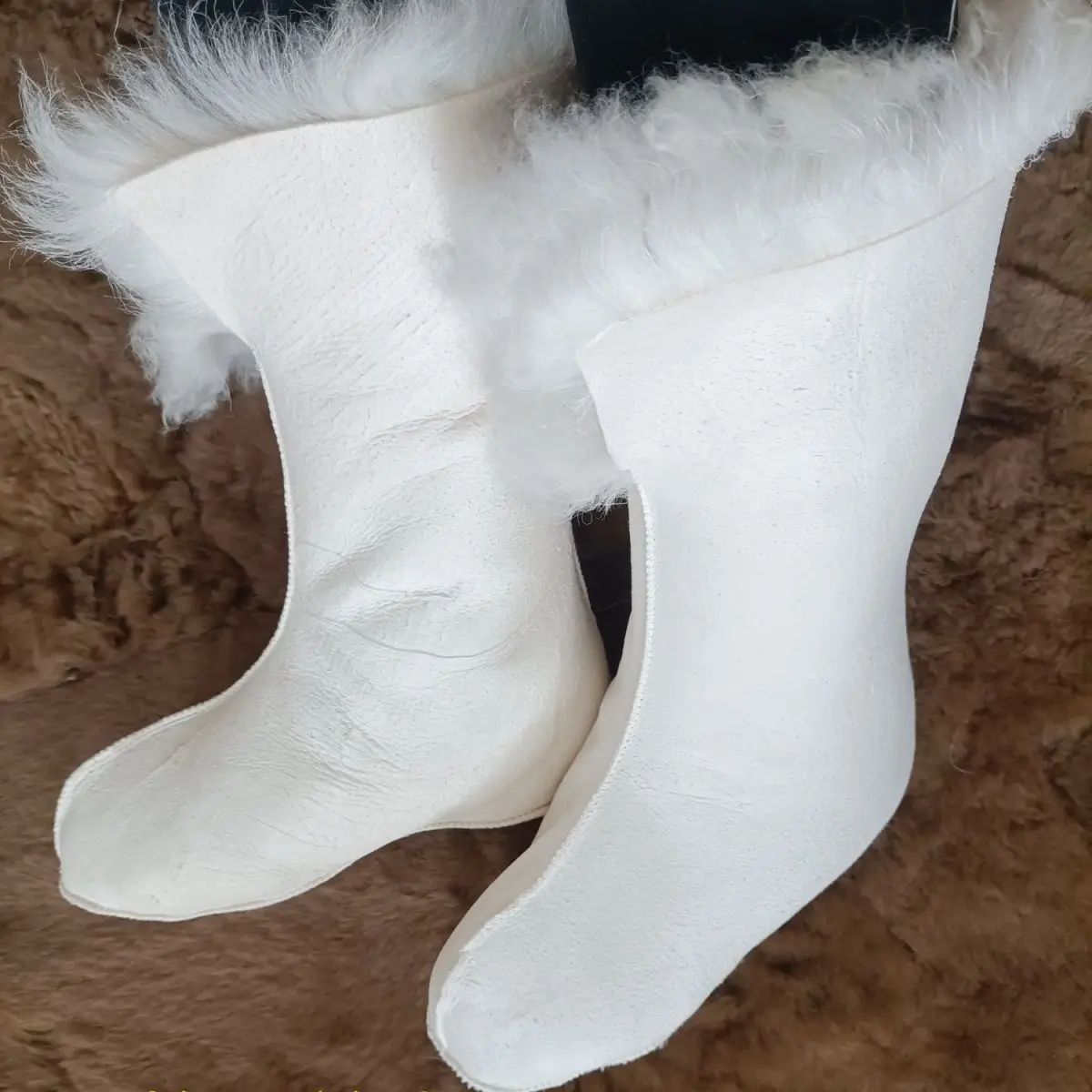 Sheepskin Socks Fur Integrated Cold Warm Wool Socks Home Floor Men Women Cold Storage Sheepskin Long Socks Harajuku New