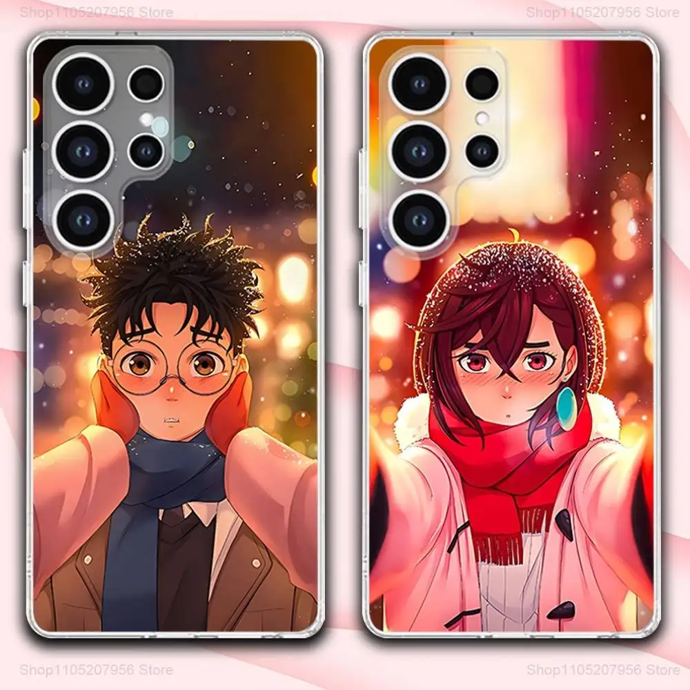 

D-Dandadans Anime Phone Case For Samsung A30,71,51,S9,10,20,Ultra,FE,Lite,S25,24,22,23,21,PIus,Transparent, Silicone