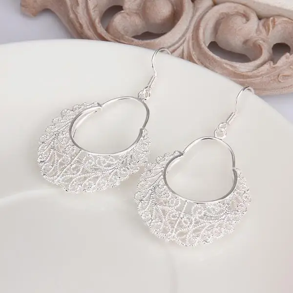 Pendientes vintage de Plata de Ley 925 para mujer, charm de moda coreana, joyería de diseñador de lujo, accesorios de boda, regalos de vacaciones