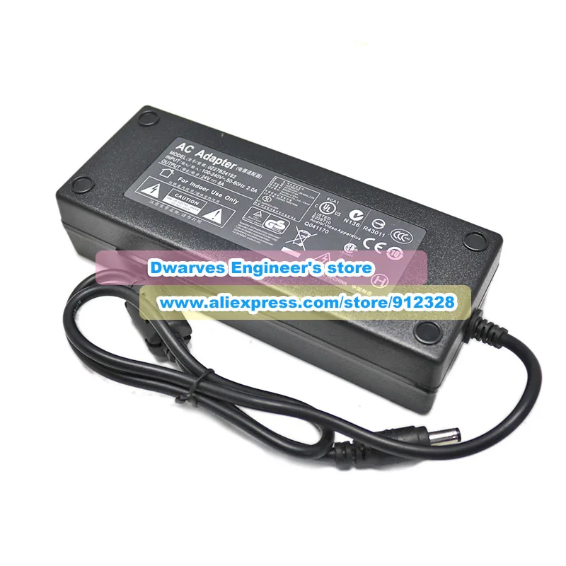 Imagem -02 - Adaptador ac para Fonte de Alimentação Carregador para li Shin Genuine 0227b24192 24v 8a 192w 5.5x2.1 mm