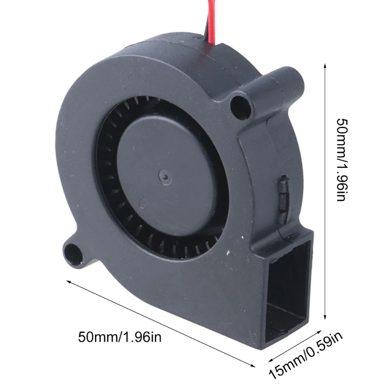 Ventilador versátil 12 V, conector 5,5 x 2,1 mm, ventilador refrigeración para rendimiento refrigeración 3D