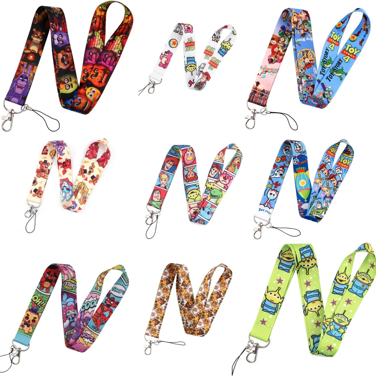 

Wholesale!!! QT581 Toy Story Three Eyed Boy Woody Mobile Phone Rope Factory Badge Cartoon ID Hanging Tag Gift Hanging Rope
