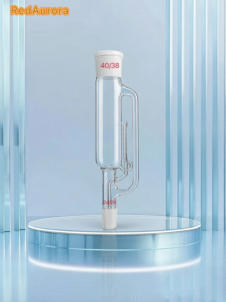 

60ml/150ml/250ml/500ml/1000ml Siphon Tube,Soxhlet Extractor,Fat Extractor Lab Borosilicate Glassware Fat Extractor