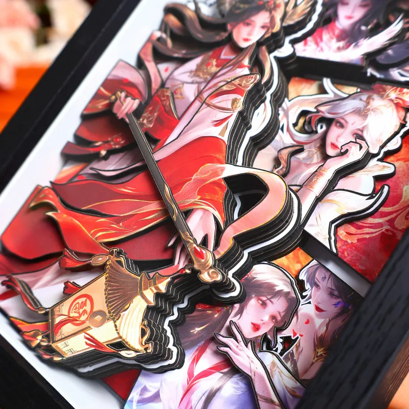 Nuovo Mondo Perfetto Anime Del Fumetto 3D Arte Pittura Huo Ling Er Yunxi Figura Del Fumetto Raccogliere Immagine Fatta A Mano Desktop Decora Regali