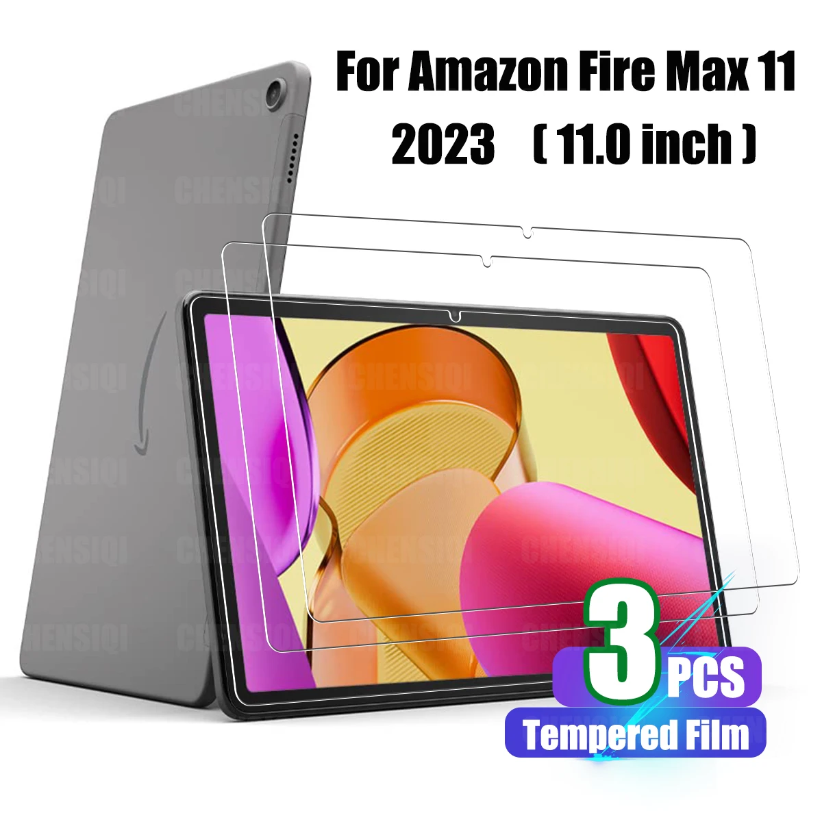 Screen Protector for Amazon Fire Max 11 (11.0 inch) Tablet 2023 Released Tempered Glass Film for Fire Max 11 9H Hardness