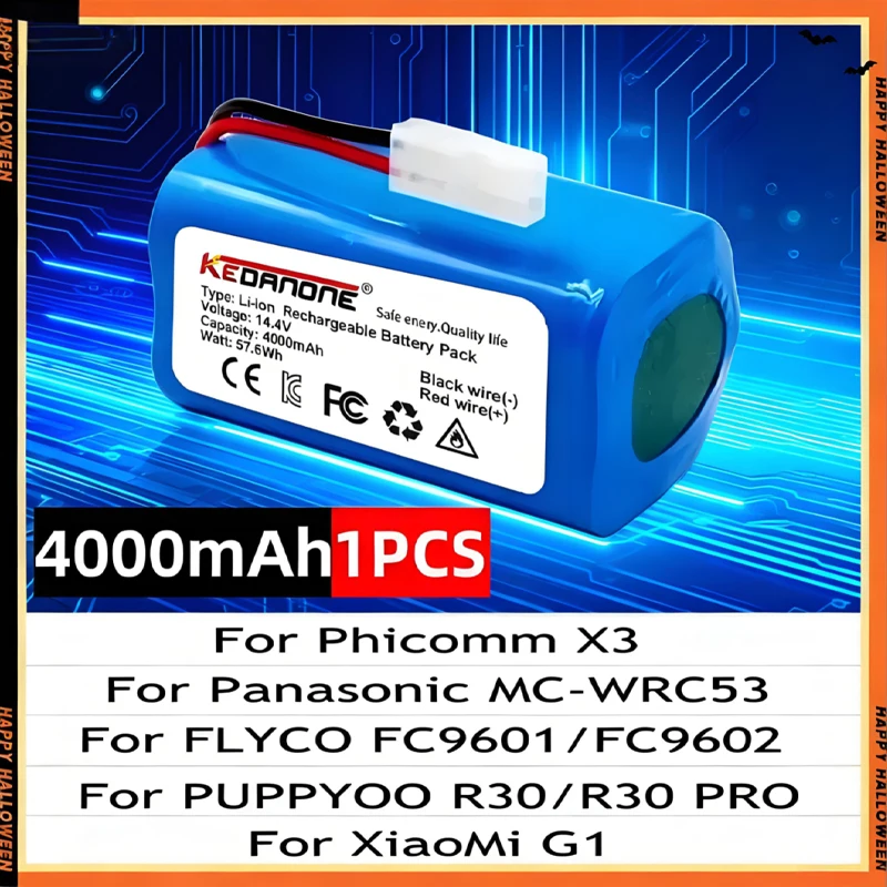 

Литиевая батарея 14,8 В подходит для робота-пылесоса Xiaomi Essential MJSTG1, Rowenta, Tefal Explorer Series 20, Mijia G1