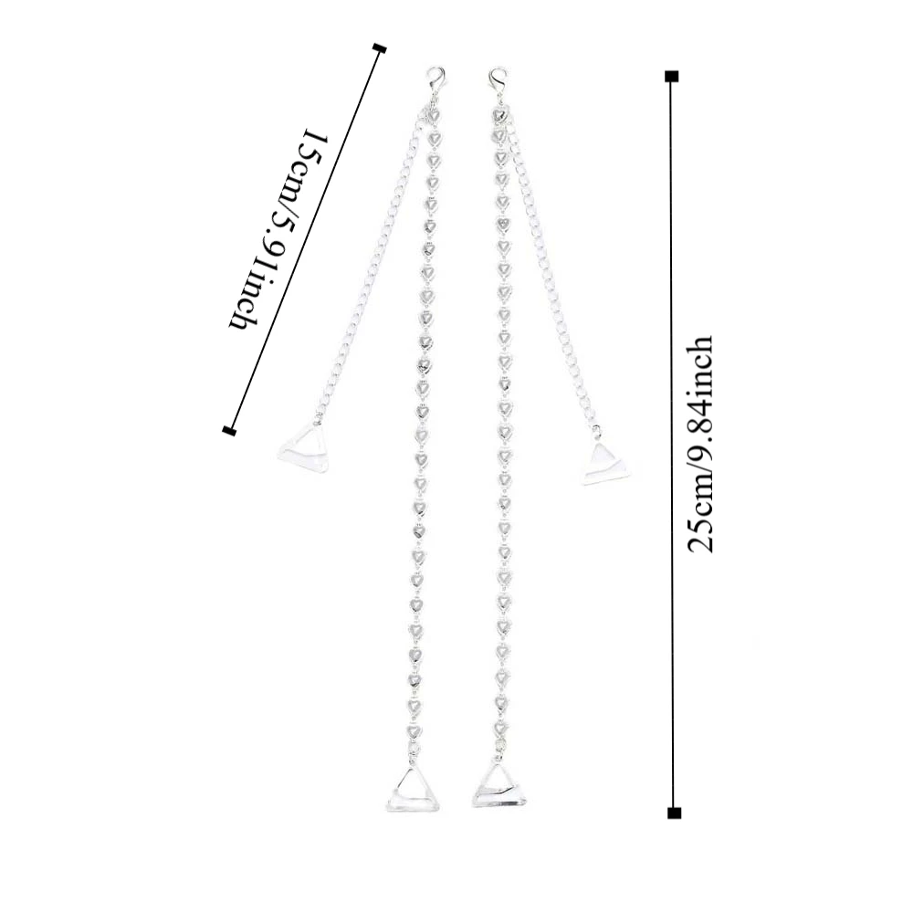 Anti-slip Buckle Belt Pearl Bra Shoulder Straps Love Heart Shape Decorative Underwear Shoulder Straps Imitation Pearls