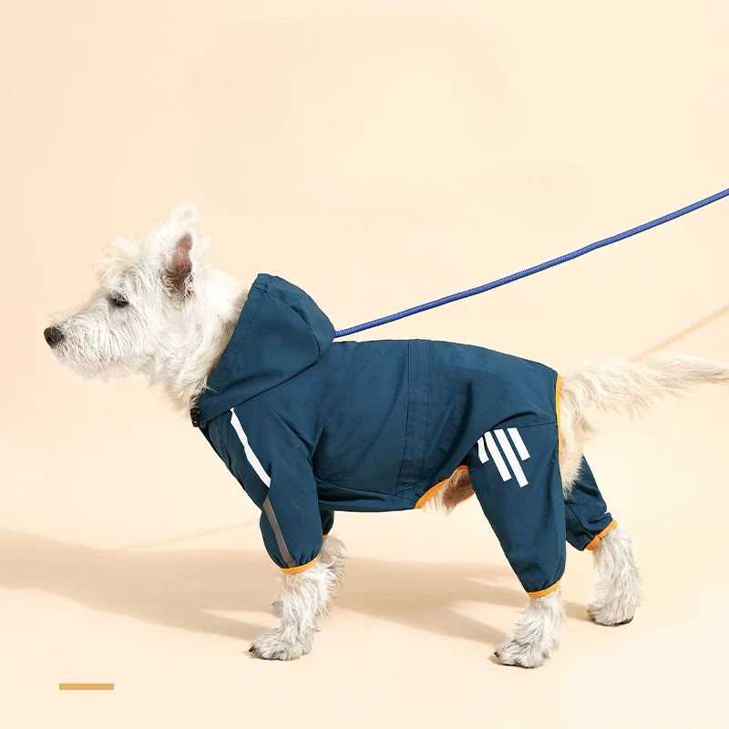 Pet Supplies Dog Clothing Raincoat Pet Clothing Hoodie Windproof Small Dog Raincoat Pet Hardshell Jacket