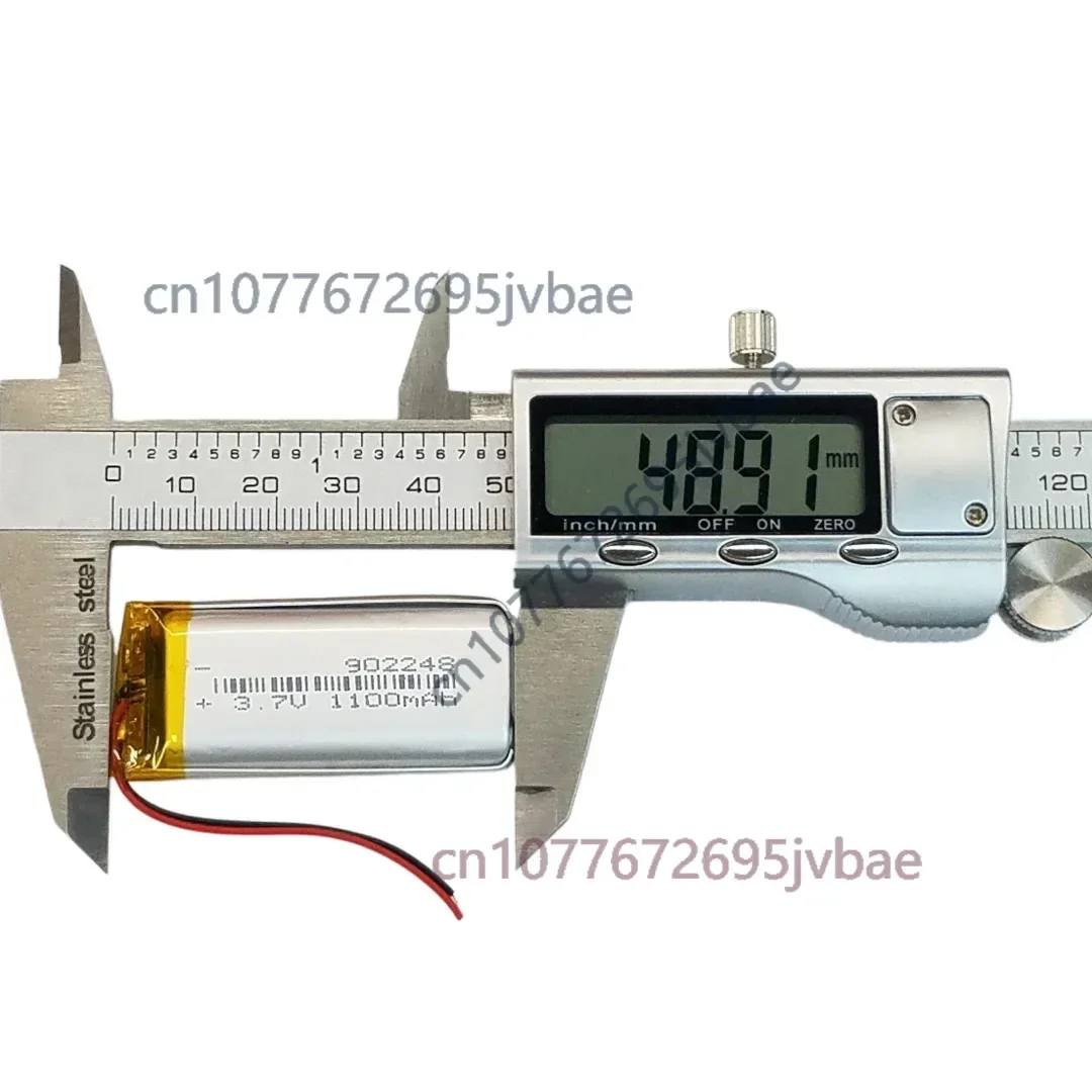 902248 Compatible with 852248 952248 1100mAh Lithium Battery for Wireless Microphone and Facial Massager