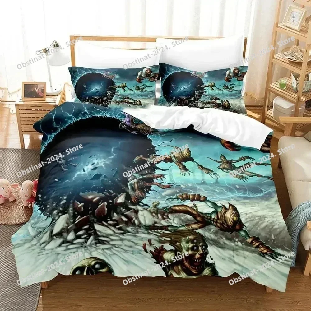 Hearthstone Heroes of Warcraft Bedding Set Single Twin Full Queen King Size Bed Set Adult Kid Bedroom Duvetcover Sets Monsters