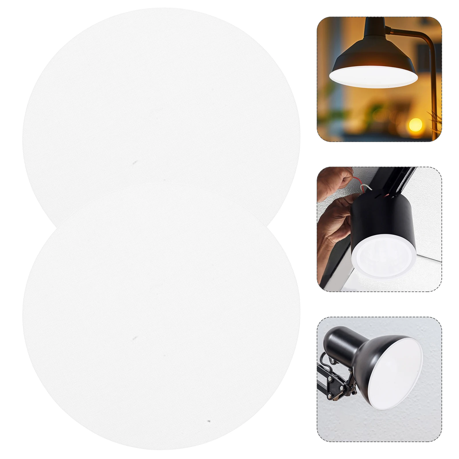 

2pcs Lamp Shade Diffuser Covers Dazzling-Proof Soft Light Replacement For Baby Room Antiglare Light Cover High Temp Resistant