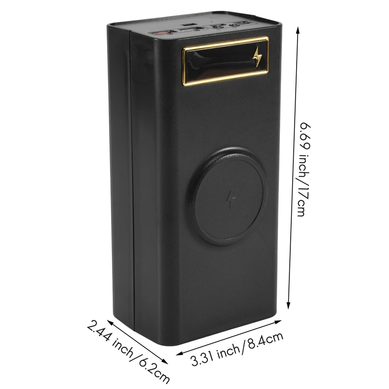 ●21X18650 Battery Case Welding Free Power Bank Case PD- with Light 18650 Battery Charge Box Detachable Portable DIYCase