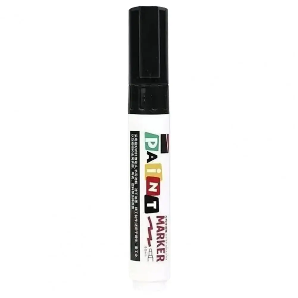 Permanent Paint Markers Marking Pens 12 Colors Oil-based Paint Markers Dual Tip Acrylic Permanent Pens Waterproof for Metal