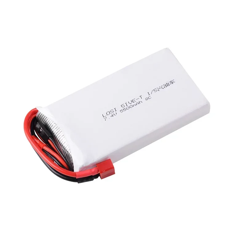 7.4V 5500mAh 8C 2S akumulator Lipo do LOSI 5IVE-T 1/5 RC samochód zdalnie sterowany pojazd ciężarowy