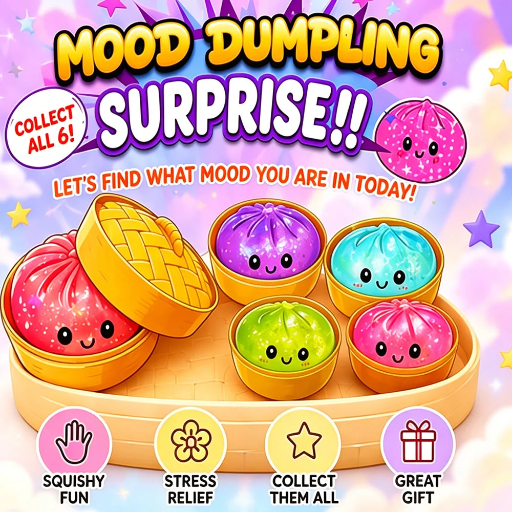 Kawaii Expression Dumpling Squishy 3er-Set Dampfgarer-Set Mystery Blind Box Maltose Stretch Squeeze Partygeschenk Klassenzimmer-Belohnung – Detail 2