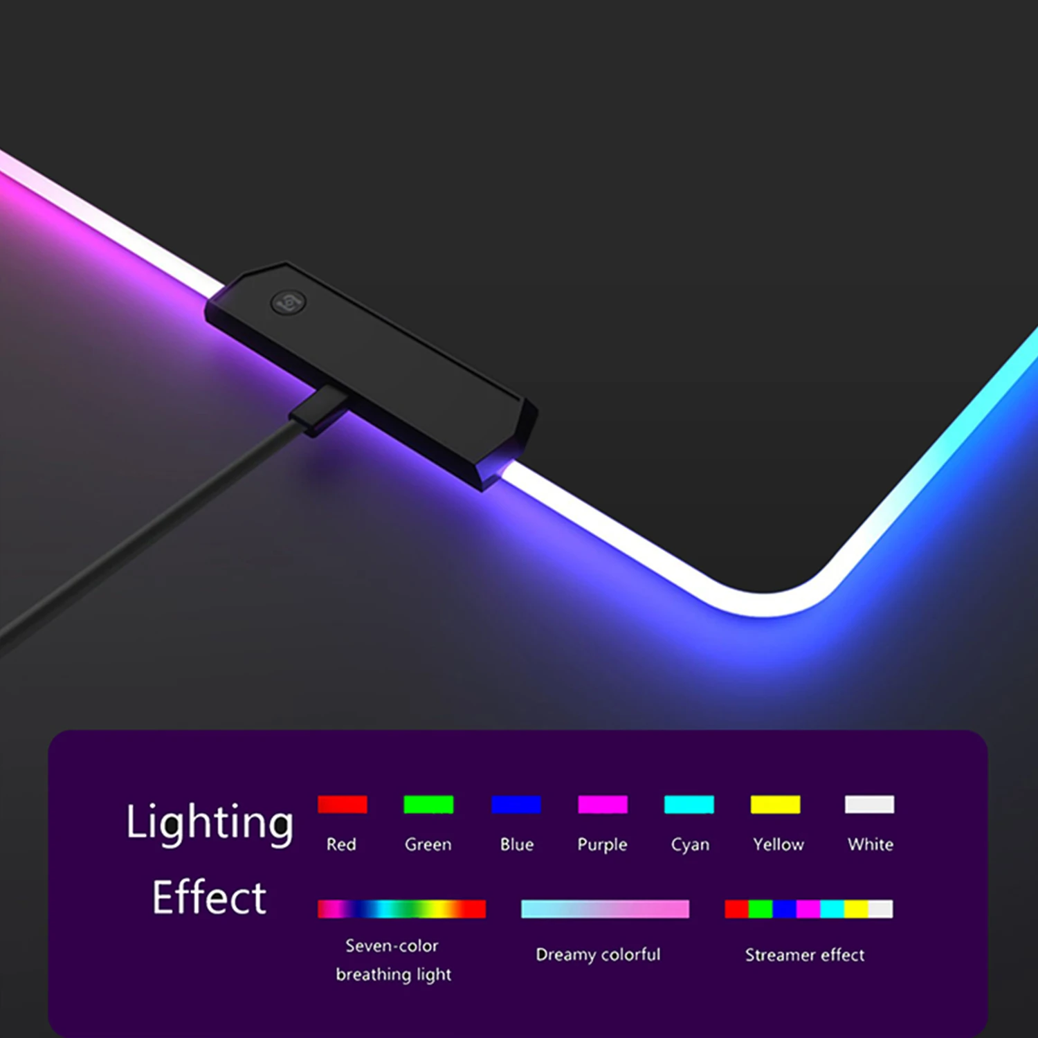 كبير RGB أرنب الأرنب الوسادة لوحة ماوس للألعاب LED ماوس حصيرة ألعاب Mousemats الجدول منصات الكمبيوتر حصيرة مكتبية RGB لوحة المفاتيح حصيرة XXL 90x40 سنتيمتر