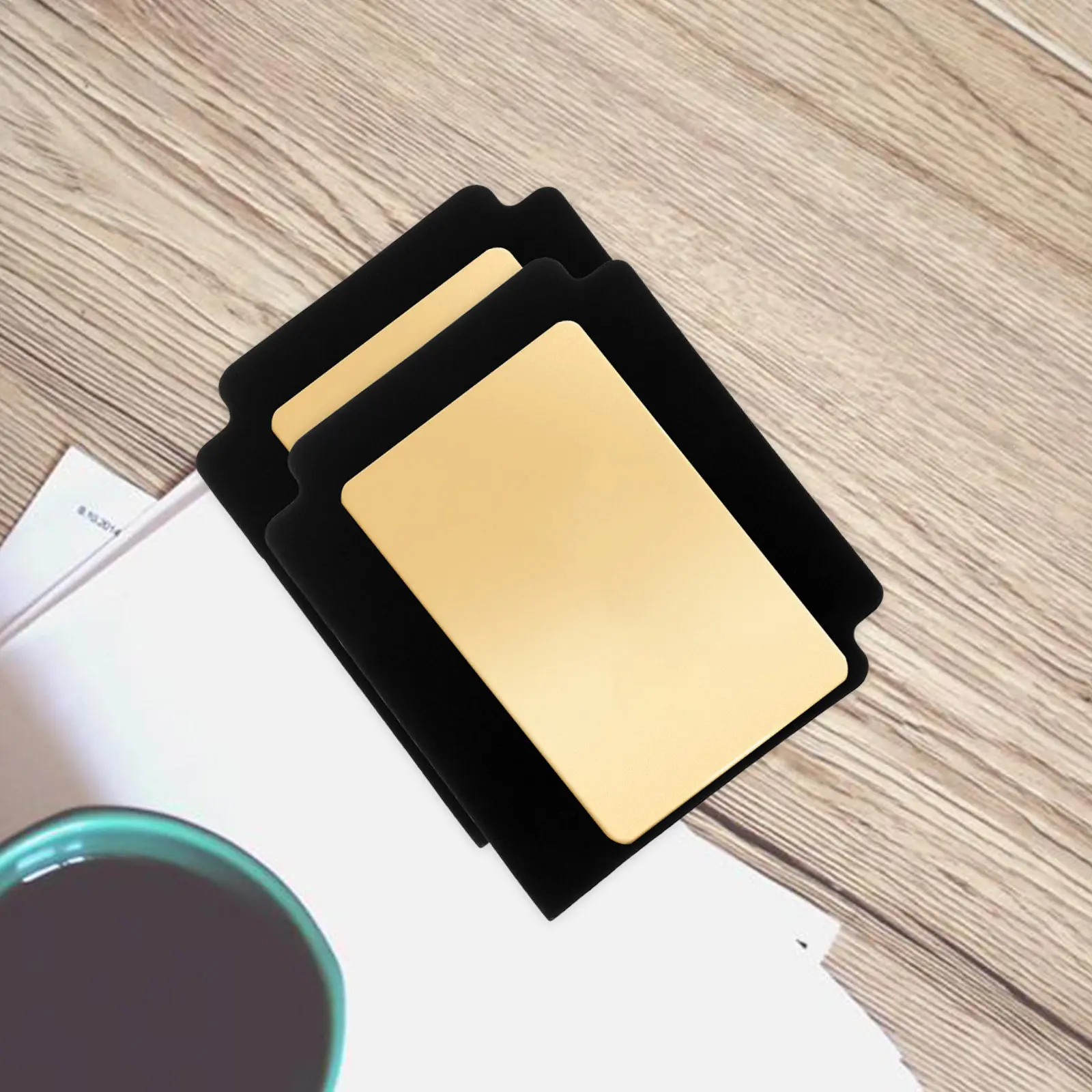 

10Pcs Black PVC Card Dividers Frosted Writable Plastic Tabs Trading Card Separators for Games Sports Binder Storage and