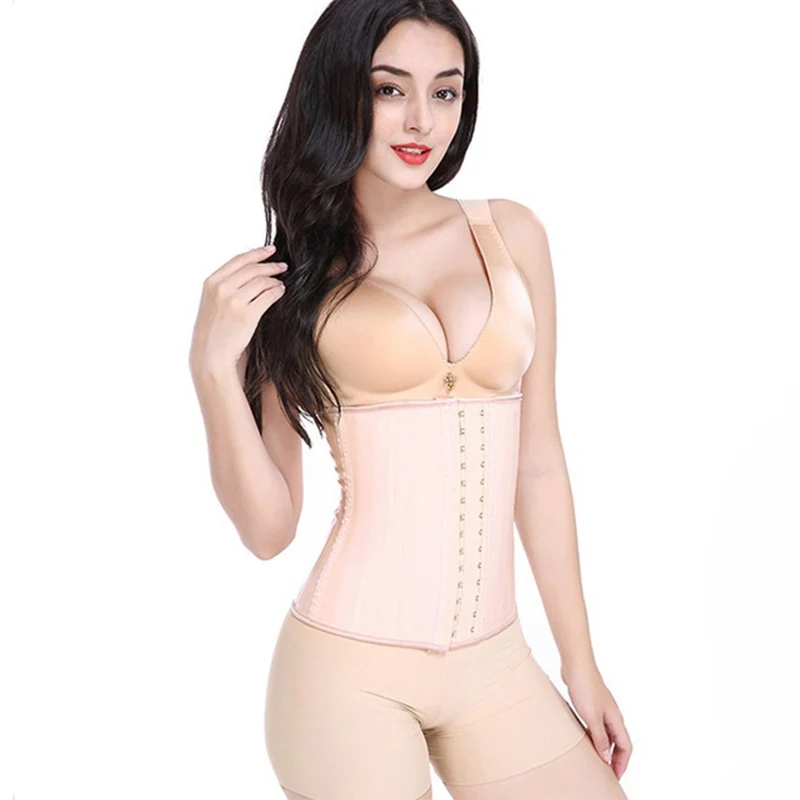 Latex Waist Trainer Corset Belly Slim Belt Body Shaper Modeling Strap 25 Steel Boned Waist Cincher Gaine Amincissante