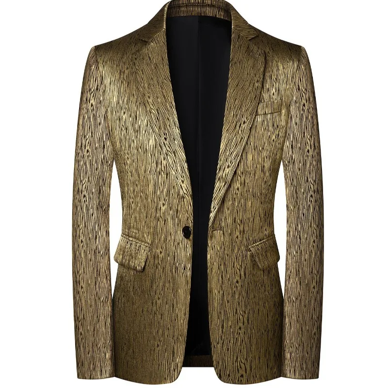 Men's Business Casual Suit Spring Autumn New Korean Style Slimming Versatile Suit High-end Plus-size Single Western-style Jacket