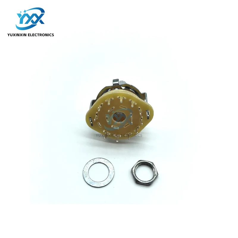 2PCS RS25 Rotary Band Selector Switch 1/2/3/4 Pole 3/4/5/6/11 Position Gear Shift Switch