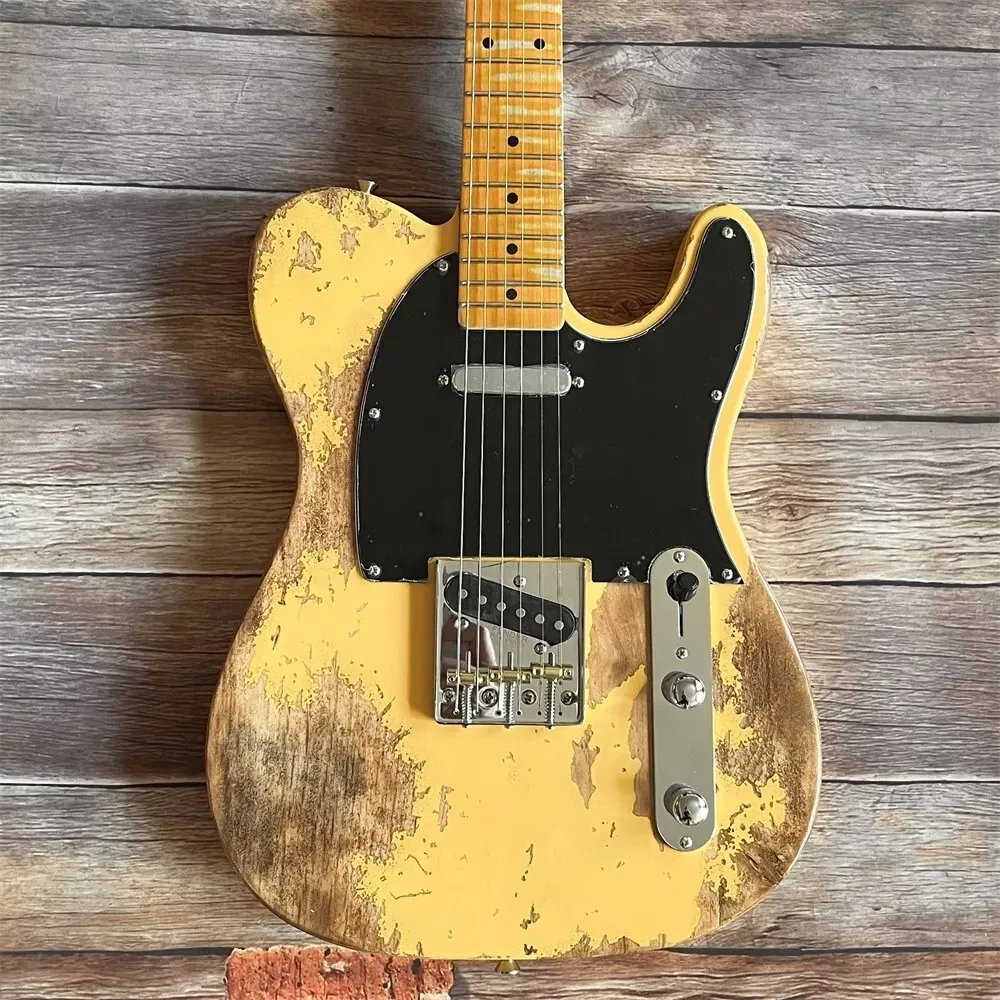 Aged Custom Shop yellow  guitar handed heavy relics shipping quickly