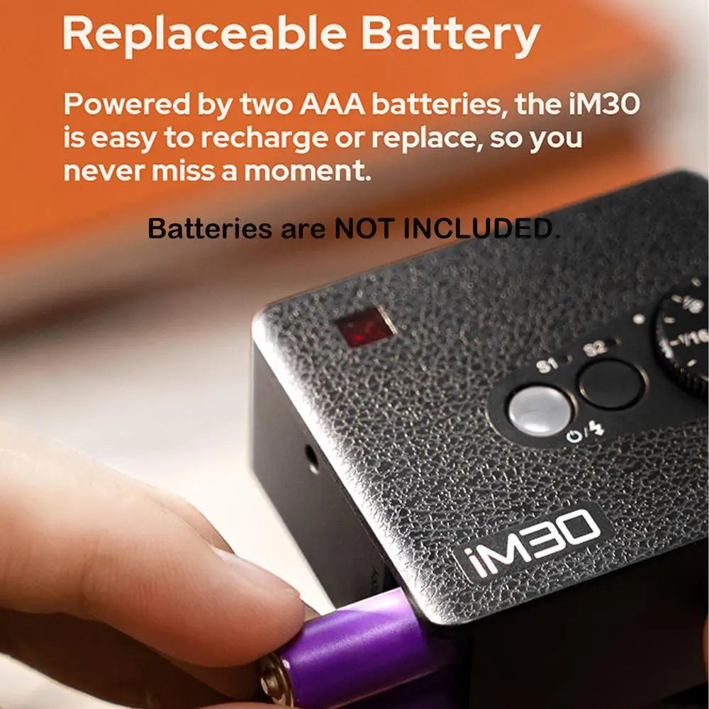 【Do Brasil】Godox iM30 Mini Speedlight Flash Professional Hot Shoe Flash لـ Ricoh GR3، Sony A7 Series، Fujifilm، Nikon، Canon،