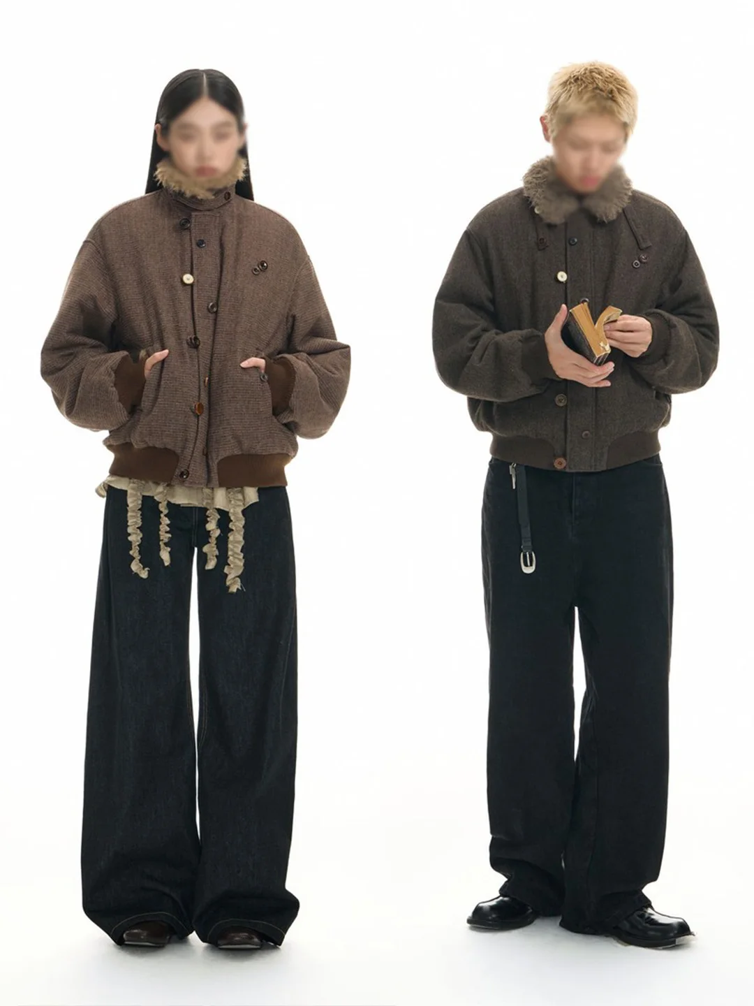 

Американское ретро-пальто из овечьей шерсти, утепленное мужское хлопковое пальто, теплая зимняя верхняя одежда, повседневное пальто на молнии с длинными рукавами