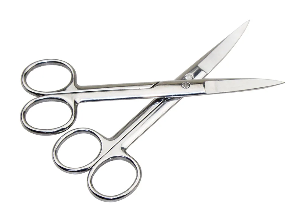 Hot Sale 14cm Stainless Steel Surgical Straight Bend Tip Scissors Medical Emergency Canvas Field Equip Shearing Regulations Emt