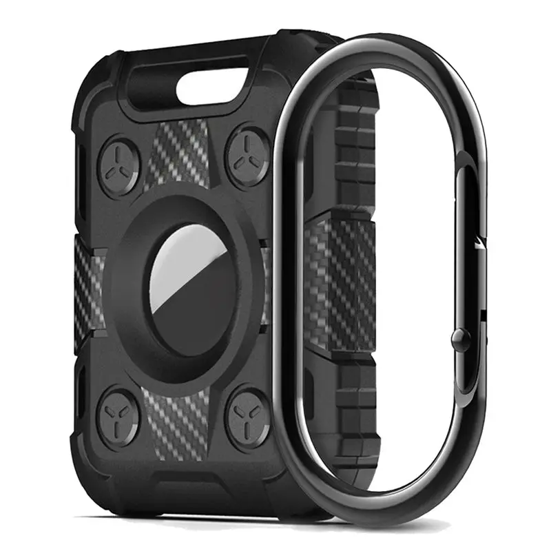 *ONE DAY For Airtag Locator Soft Silicone Protective Case with Keychain GPS Anti-Lost Shockproof Cover