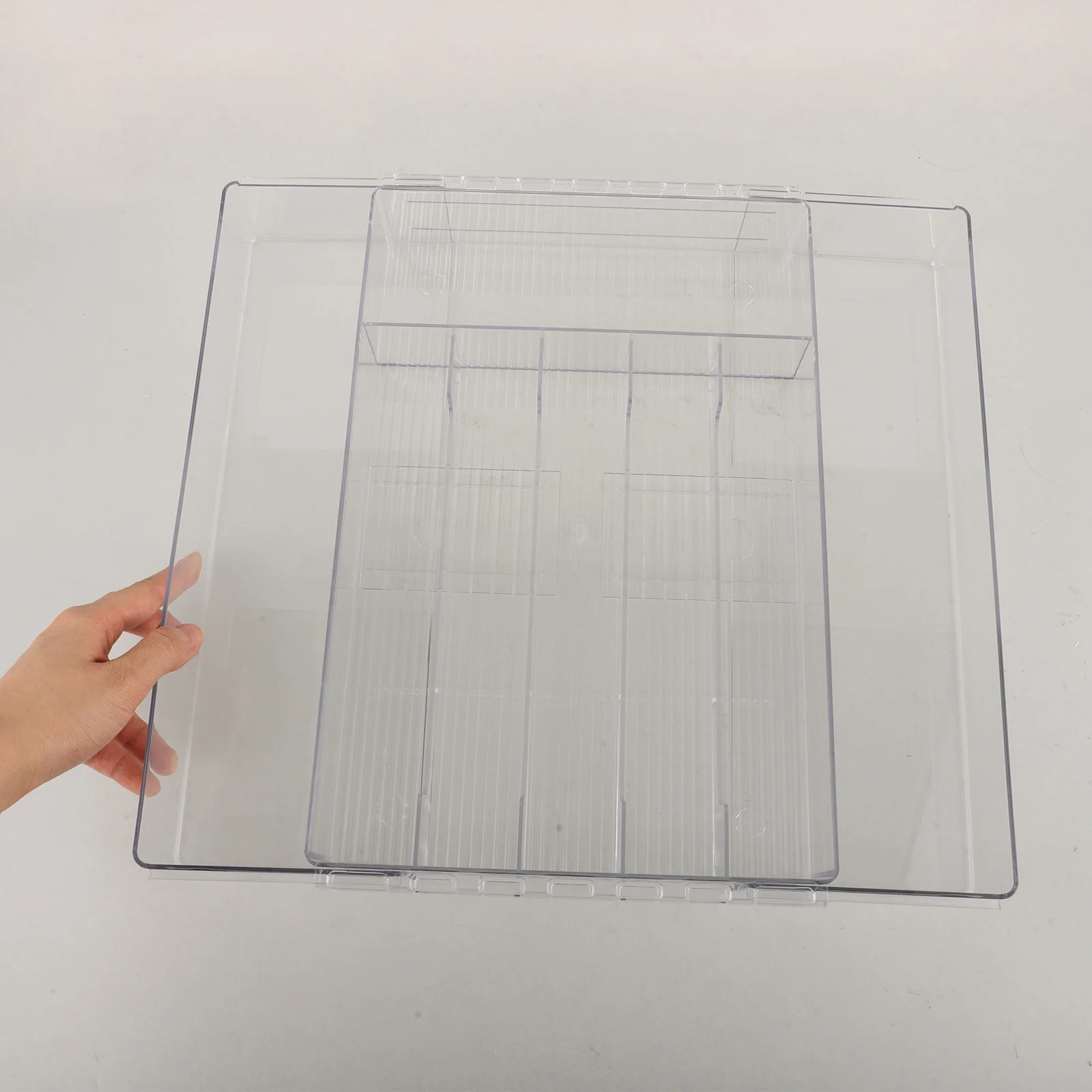 

Expandable Kitchen Drawer Organizer Acrylic Silverware Tray Multi Compartment Flatware Utensils Storage Holder Cutlery Organizer