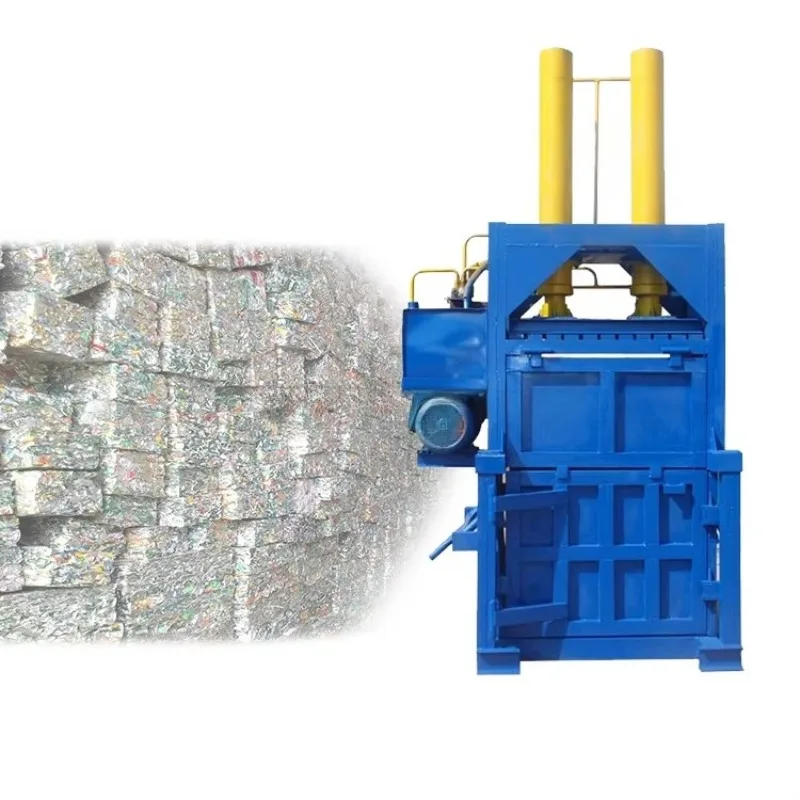 Double Cylinder Vertical Hydraulic Baler for Coconut Fiber Hay and Textile Fiber Compression Baling Customized