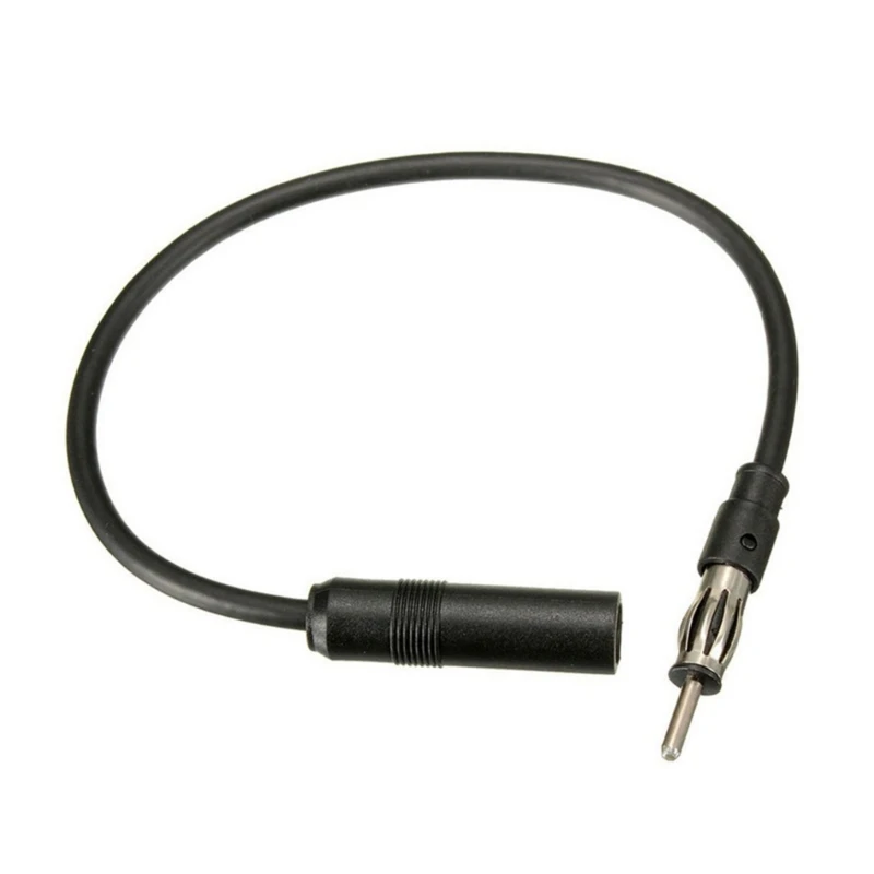 Convenient Plugs Play Flexible Antenna Extension Cable for Car Radios, 35cm Long