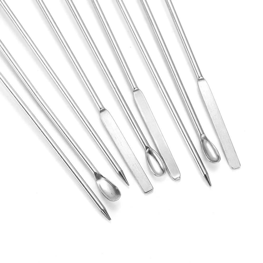 

DIY Jewelry Making Tools Alloy Muddler Poke Needle Spoon Tool Set Crystal Epoxy Resin Glue Accessories Stirring Silicone Mold