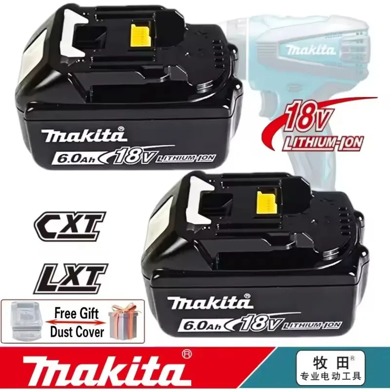 

100% original Makita 18V 6.0Ah Rechargeable Battery for Makita 18V BL1830 BL1830B BL1840 BL1840B BL1850 BL1850B Power Tools