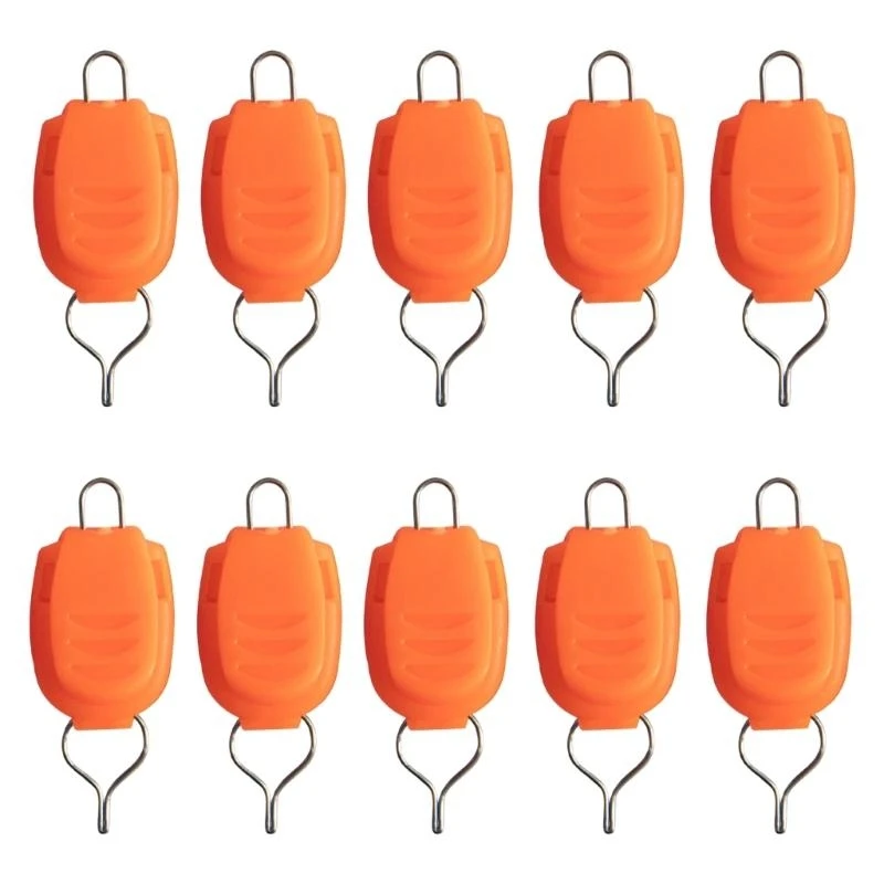 

31KC 10Pcs Portable Fishing Line Stoppers Baitcasting Reels Fishing Line Holder Buckles Line Keeper Clip Fishing Equipment