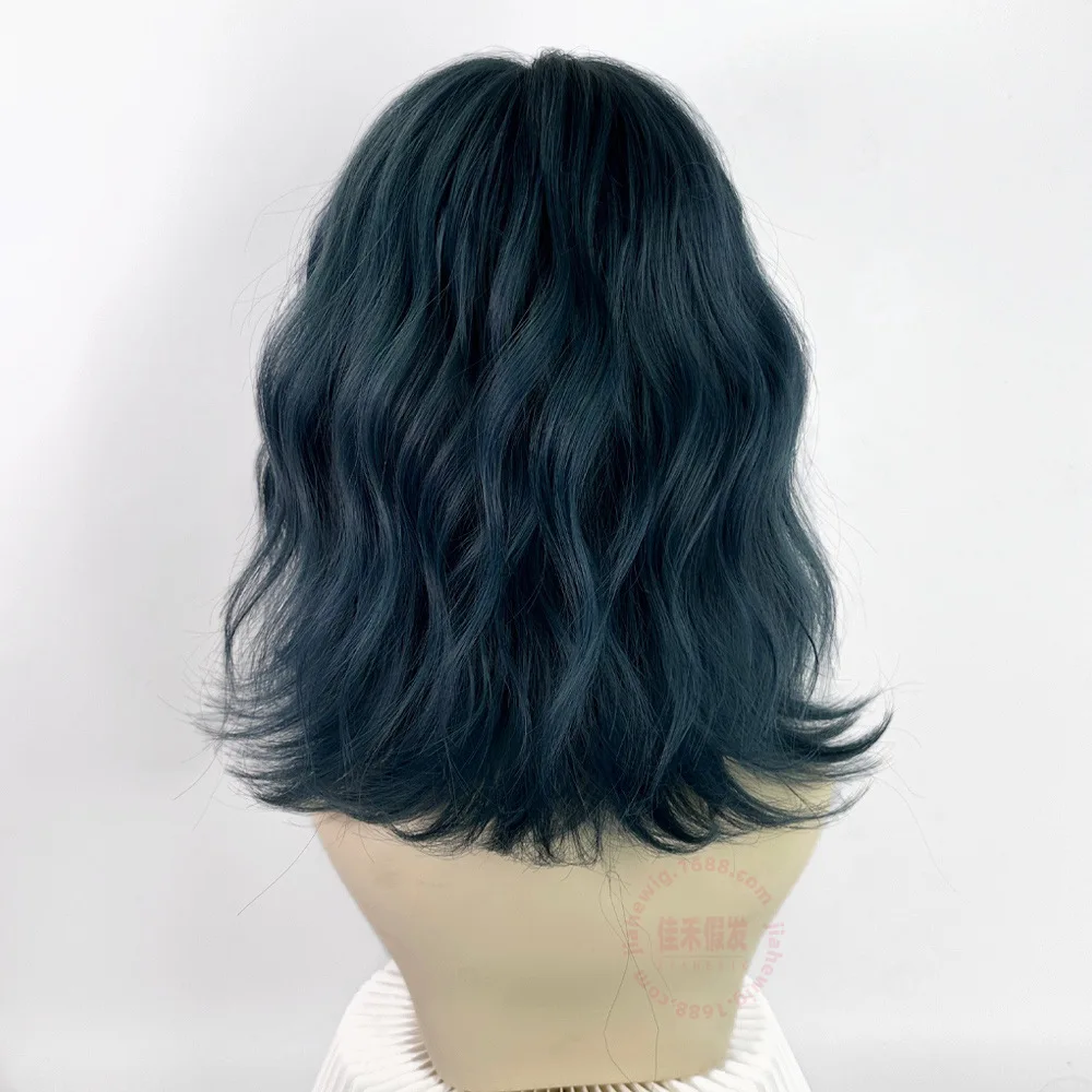 شعر مستعار جديد من الصوف المجعد على شكل عظمة الترقوة شعر قصير لطيف لوليتا غطاء شعر مستعار طبيعي رائع للغاية من JK #4