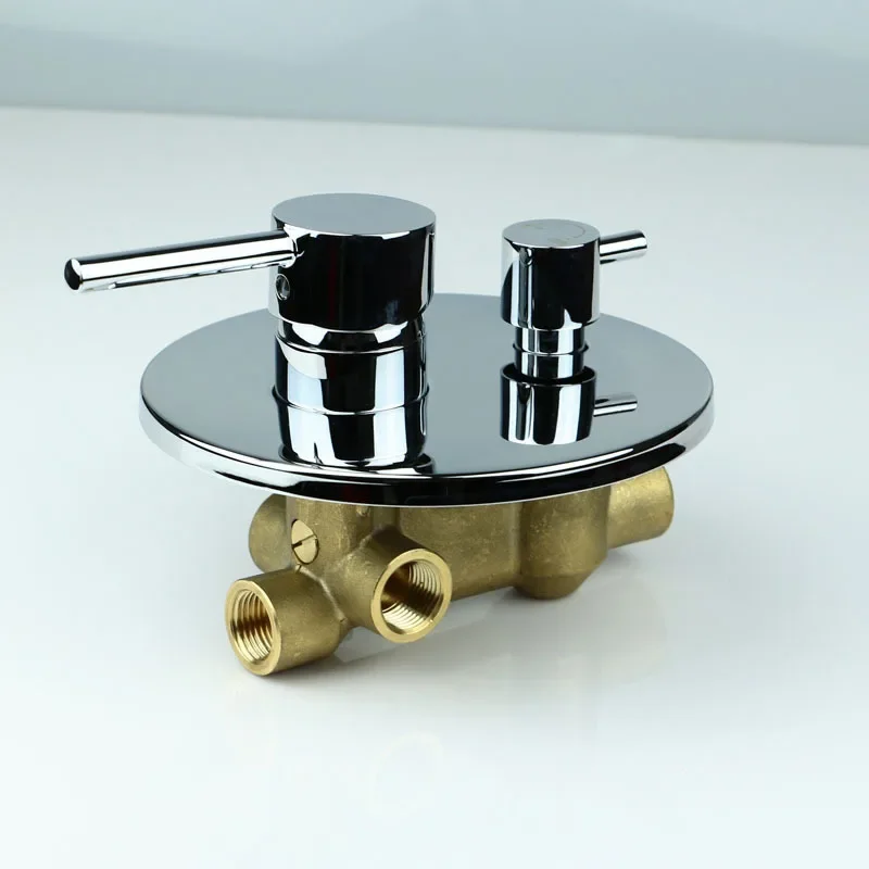 

Vidric Solid brass wall mounted mixed water valve dual function hot and cold shower faucet concealed shower mixer valve switch