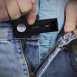 Pant Extender Belt Unisex Waist Band Tight Trousers Jeans Skirts Maternity Button Hooks Garment DIY Sewing Supplies 5/10pcs