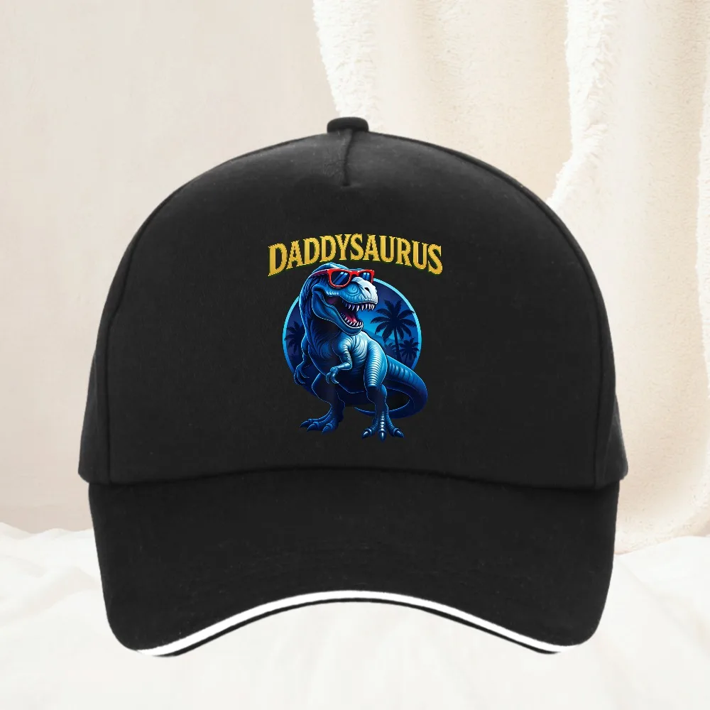 Daddysaurus T Rex Dinosaur Daddy Saurus baseball cap men's and women's hip-hop sun hat